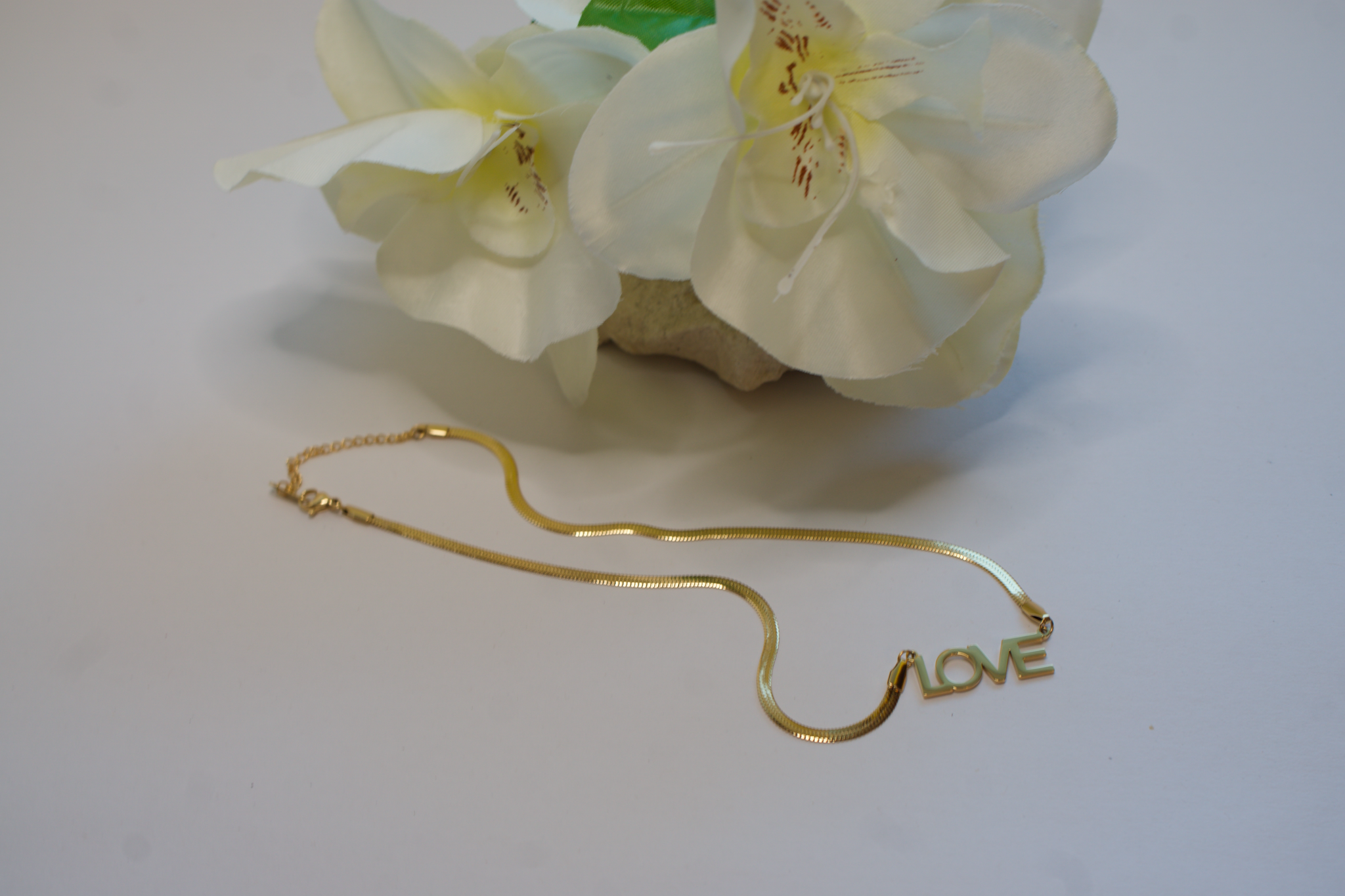 LOVE GOLD PLATED NECKLACE