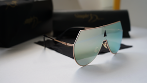 UNISEX- GOLD MIRROR HIGH-END FASHION GLASSES