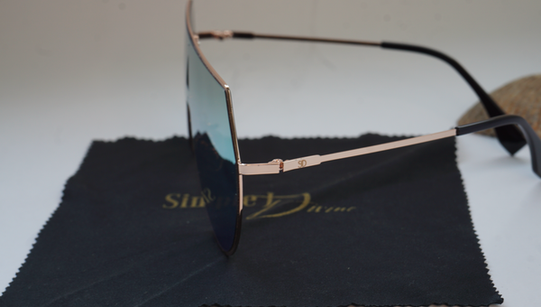 UNISEX- GOLD MIRROR HIGH-END FASHION GLASSES