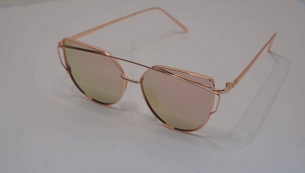 CAT EYE VINTAGE SUNGLASSES ROSE GOLD