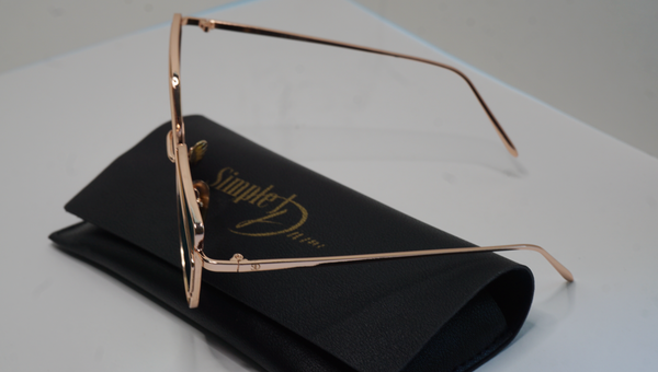 CAT EYE VINTAGE SUNGLASSES ROSE GOLD